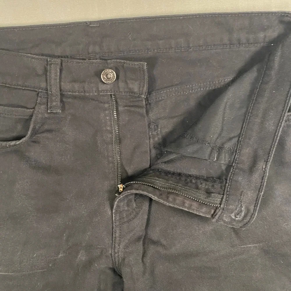 Levi's 513 Slim Straight Flex‎ Black Jeans Men's W36 L30 Stretch Denim